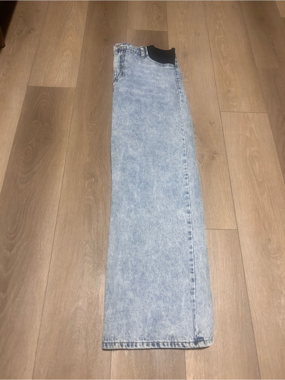 High-Rise Light Blue Wide Leg Jeans